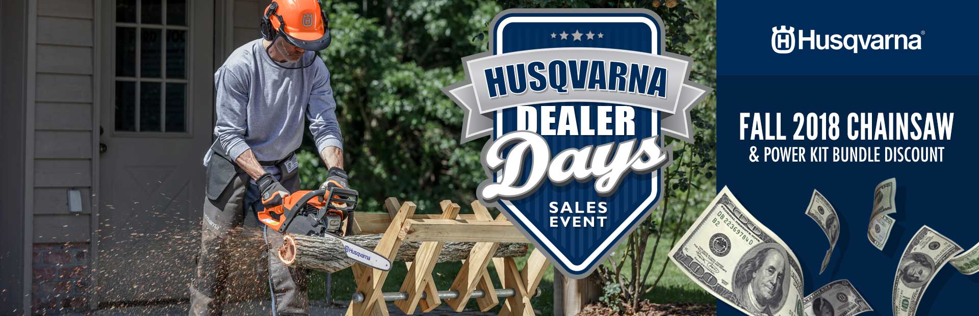 Husqvarna: Fall 2018 Chainsaw and Power Kit Bundle Discount